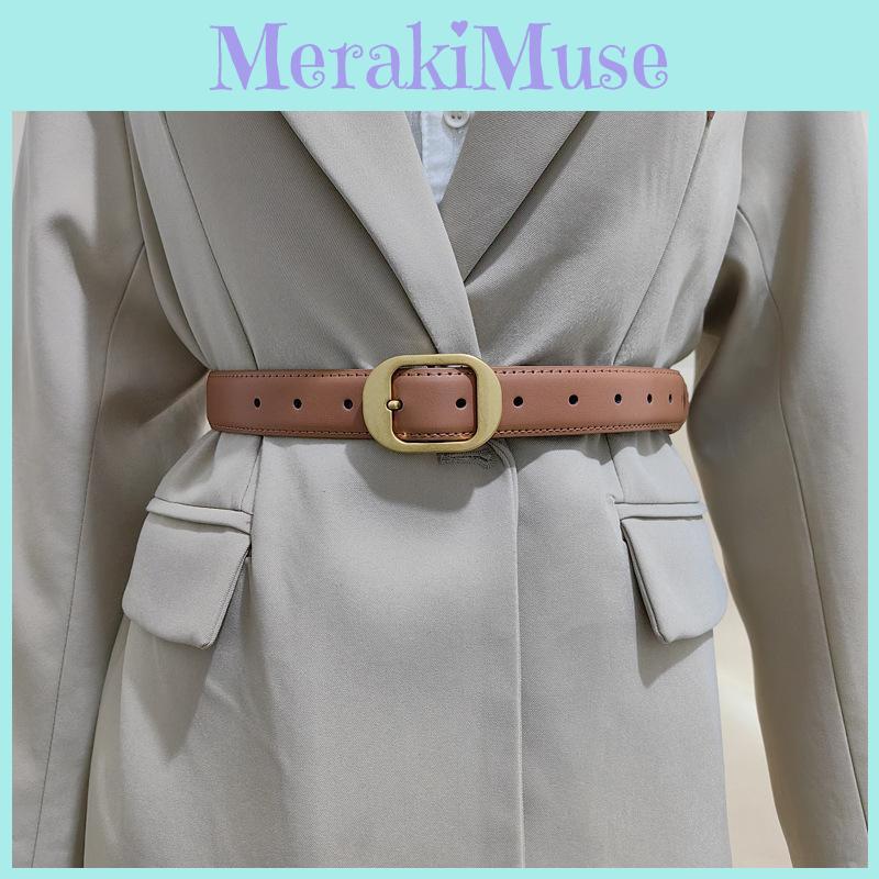 Leather Genuine Handmade Waist Belt Classic Pin Clasp Commuter Style Supplies
