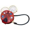 Fieldwork Women's Analog Pocket Watch with 1.5x Magnifying Glass and Strap, Moomin Embroidered Hang Watch, Little My Design, Red, MOM015-4