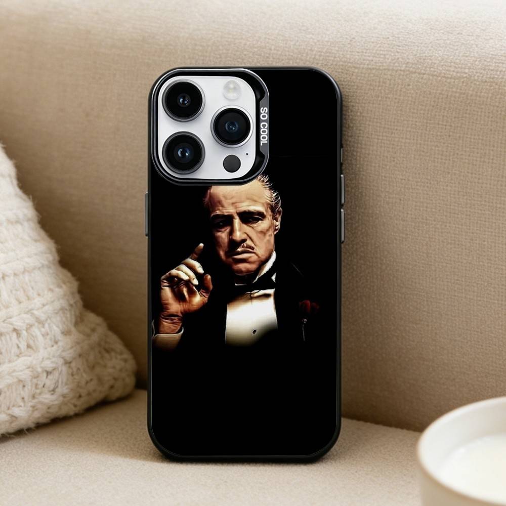 The G-Godfather Phone Case For iPhone17, 16,15,14,13,12 Pro Max Black Candy Matte Shockproof Cover