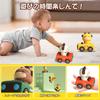 MIRAIMAX Press Go Toy Car Set for 4 Animal Racing Press Features No Batteries Educational Toy for Toddlers 6 Months and Ages Birthday Gift 4-in-1 &