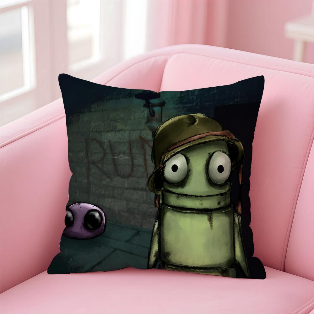 Horrible Games RREPOS Cushion Cover Pillowcase Short Plush Invisible Zipper Room Sofa Cushion Cover