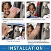 ABSOPRO Door Pillar Window Trim Pillar Post Door Outer Exterior Covers for BMW X5 Chrome Silver Tone Anti-Scratch Stickers, 1999-2006,