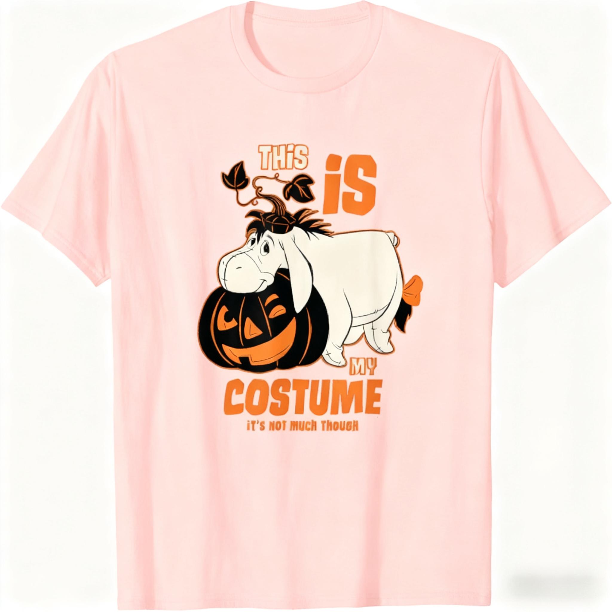 Popular Fashion Casual Winnie The Pooh Donkey Eyre Halloween Costume TShirt Trendy Casual Short Sleeve S