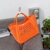 Gele-Tasche Handtasche Silikon Hohl Gemüsekorb Tasche Picknicktasche Einkaufskorb PVC Strandtasche Wäschekorb Bad