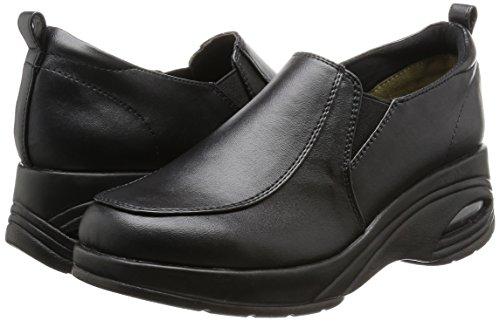 Mogabi Set MB327 Women's Black Flat Shoes, Size 22.5 Cm, 3E