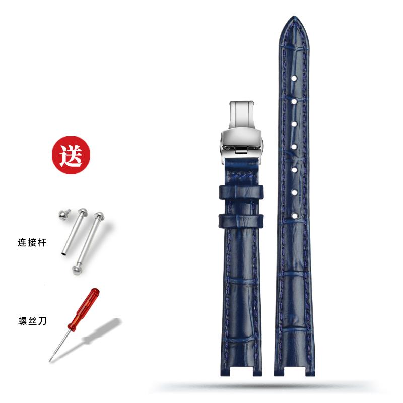 For Tissot Little Beauty T126.010 Jiali Series Women's Genuine Leather Watch Strap Bracelet Cowhide Chain Notch 12*4mm 14*5mm