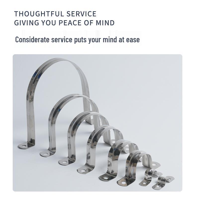 304 Stainless Steel U-Shaped Pipe and Wire Clip for Fixing Water Pipes and Saddles