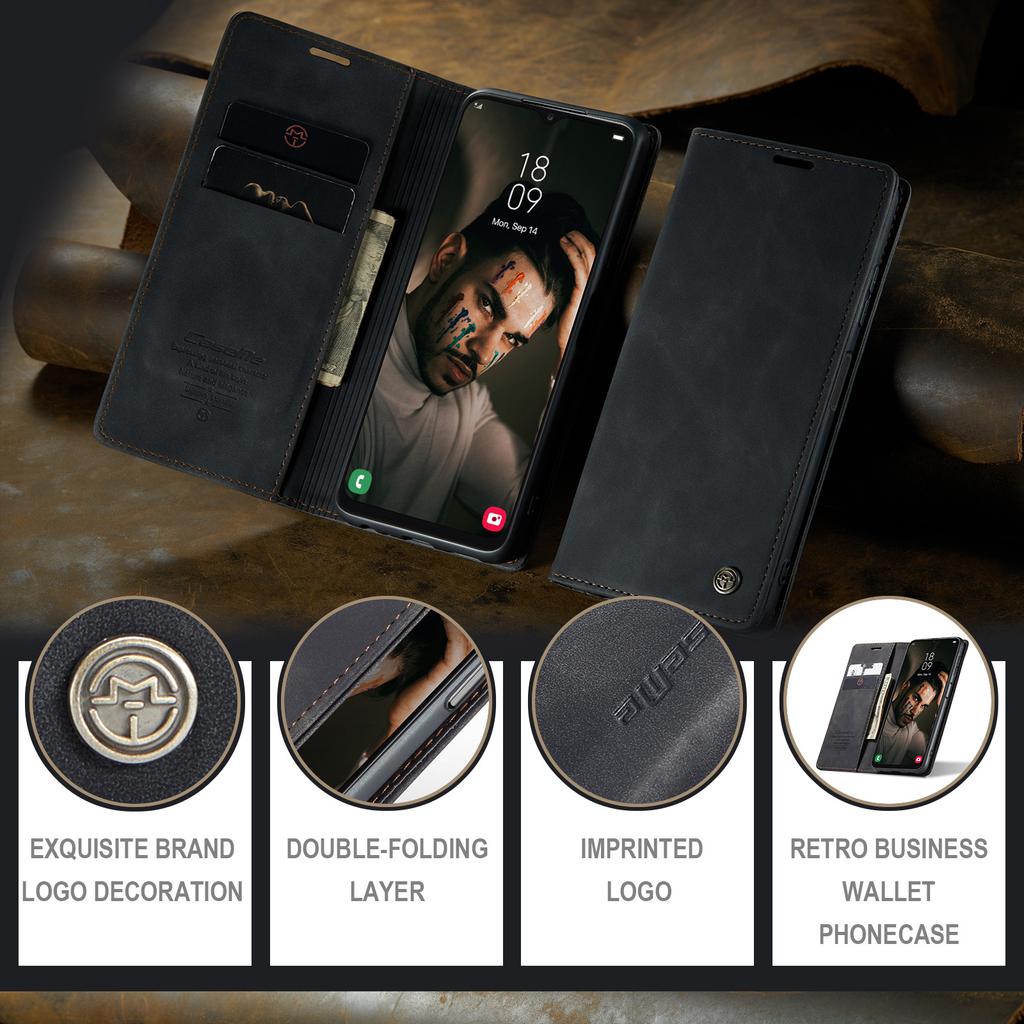Suitable for Samsung A13 phone case, magnetic anti-drop A71 leather case, A35 protective cover with card slot, flip cover type