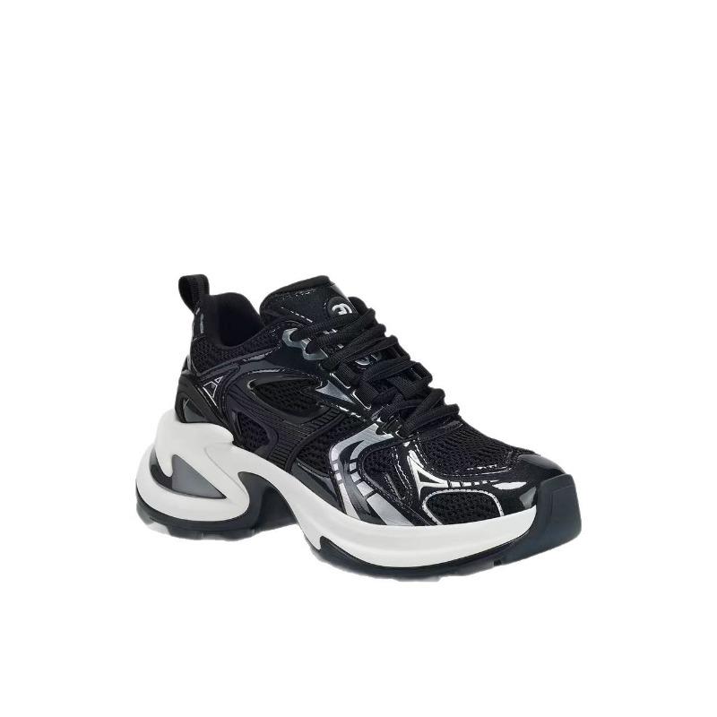 Spring new starry night flight platform beads silver dad shoes women's
