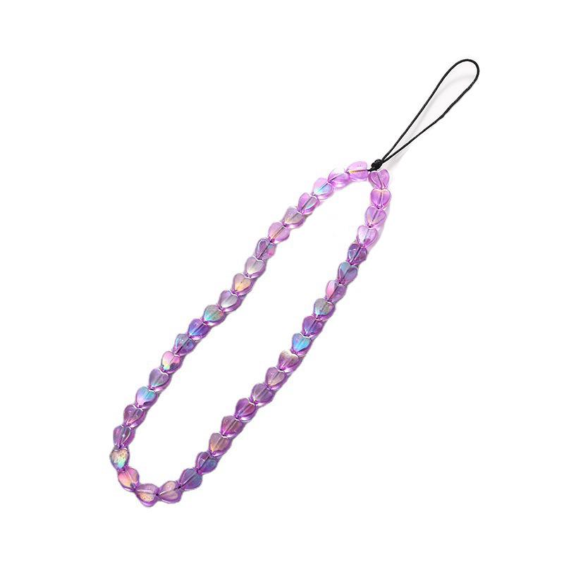 Mermaid Heart Beaded Anti-Drop Phone Lanyard Charm for Women