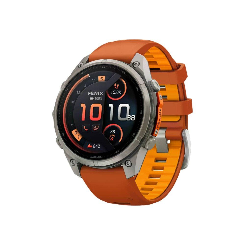 Garmin fenix 9 pro smartwatch 51mm Titanium/Orange