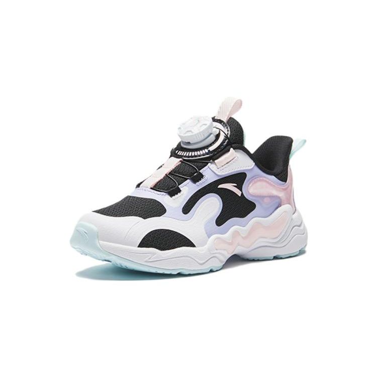 Anta Kids Shock Absorption Non-Slip Wear-Resistant Low-Top Running Shoes Kids sneaker Black 322349982-4