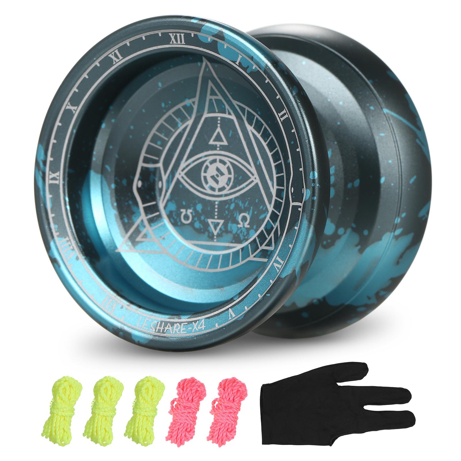 

Профессиональный конкурентоспособный алюминиевый шар йойо йо-йо в подарок со струнами и перчатками зелёный