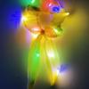 LED Flashing Bowknot Scrunchie: Luminous Disco Christmas Hair Accessory
