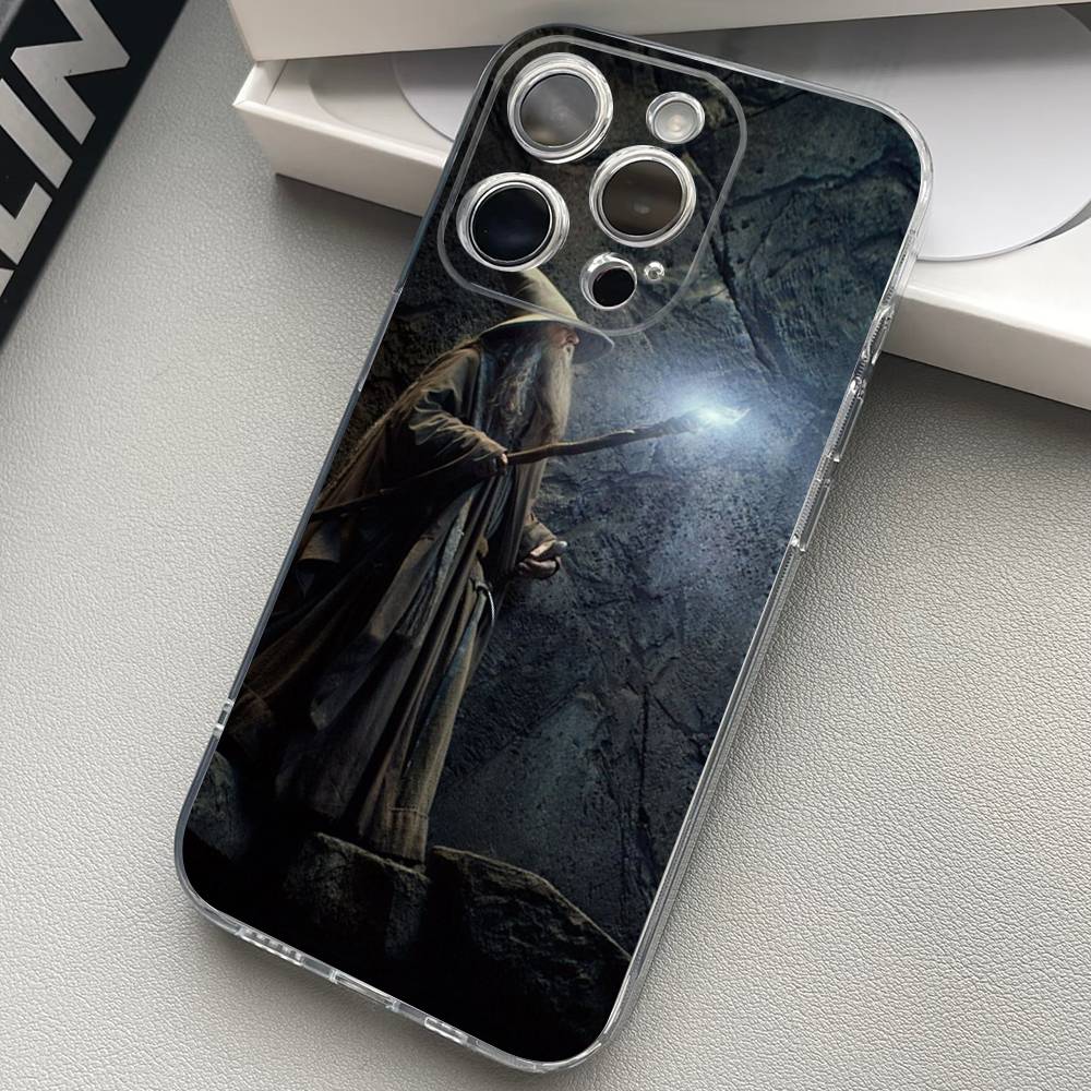 The Lord of the R-Rings Map Transparent Phone Case For iPhone 17 16 15 11 12 13 14 Pro Max Mini Soft TPU Silicone Plus