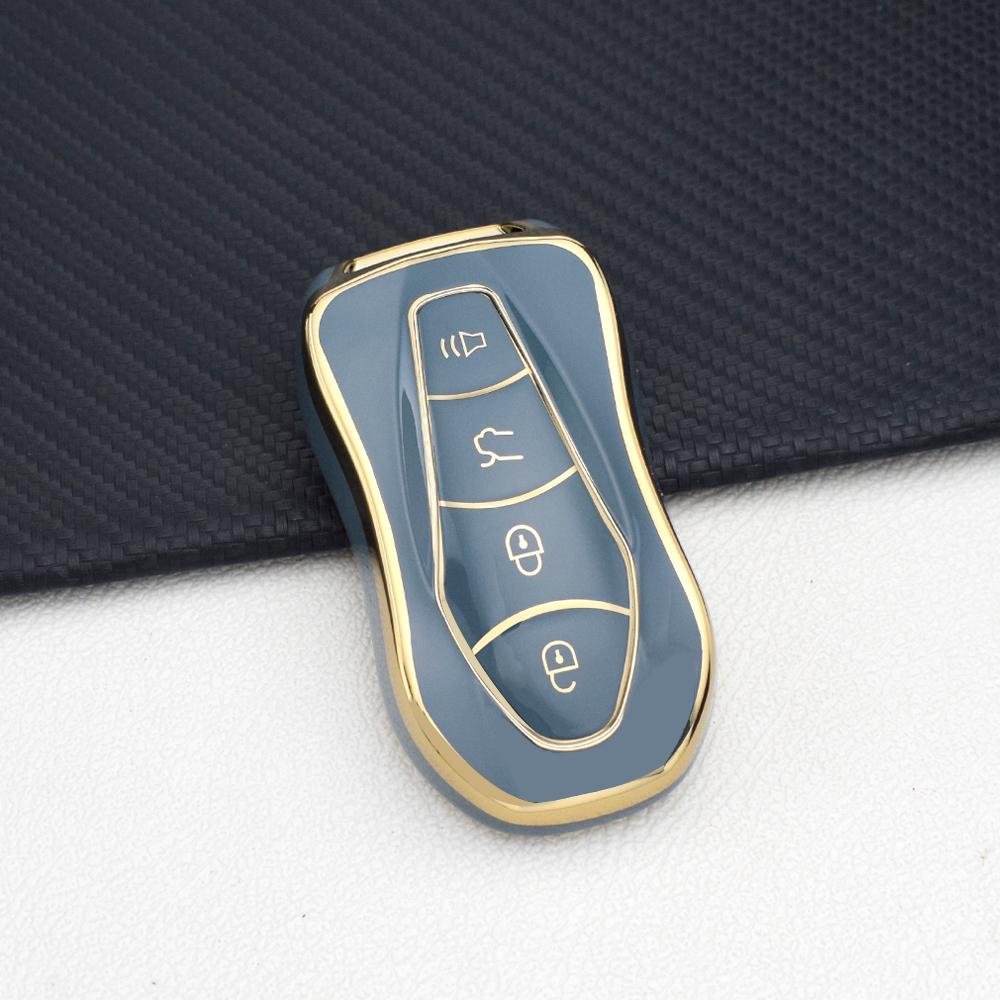 Tpu Key Fob Case For Geely Atlas Pro/Boyue/Tugella/Azkarra Fy11/Emgrand Gs/X6 Suv/Ec7 -Protective Cover With Keychain Accessory