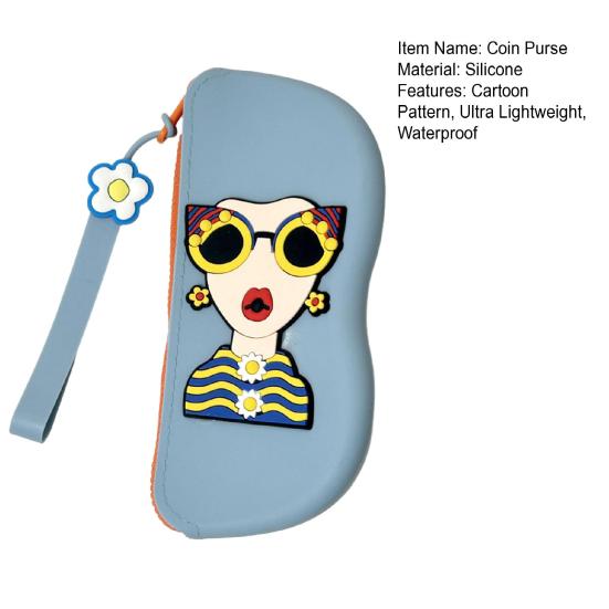 Myntplånbok Ultralätt Vattentät Silikon Liten Mynthållare Mjuk Resa Smycken Kosmetika Förvaringsväska Bärbar Stänksäker Plånbok