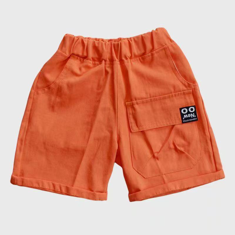 Trendy Boys' Breathable Summer Workwear Shorts - Casual, Loose Fit for Toddlers & Babies