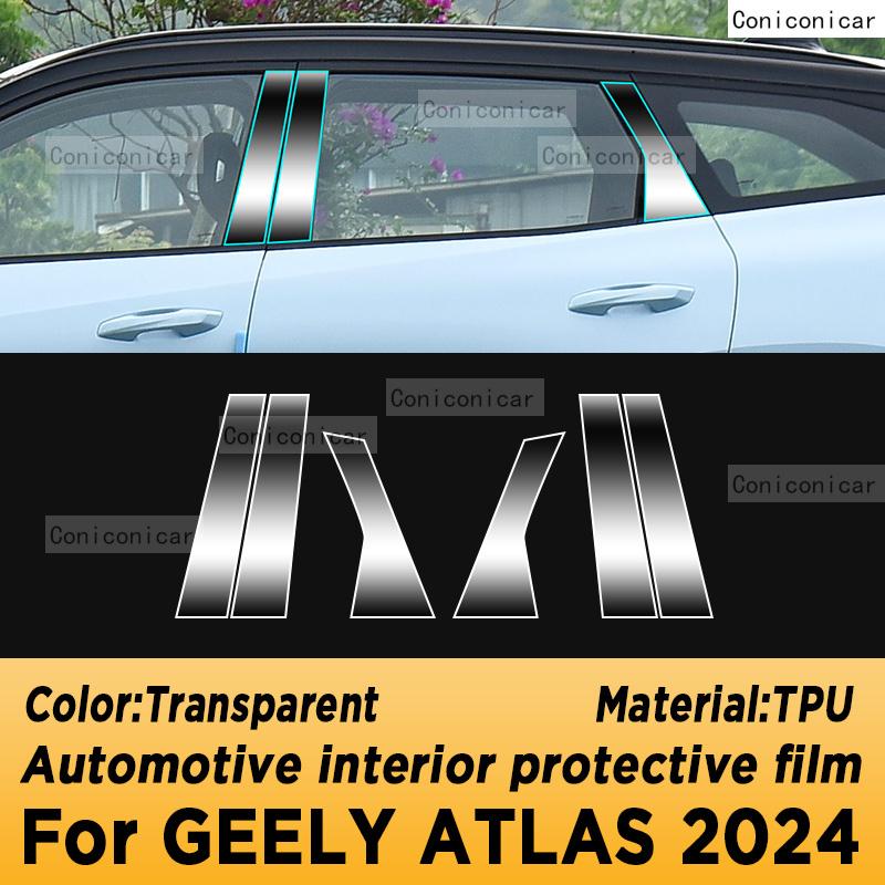 For GEELY Atlas 2024 Panel Navigation Automotive Interior Screen TPU Protective Film Cover Anti-Scratch Accessories