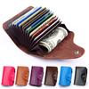 Pop Up ID Credit Card Coin Purse Slim Wallet PU Leather Card Holder Mini Metal Wallet Automatic