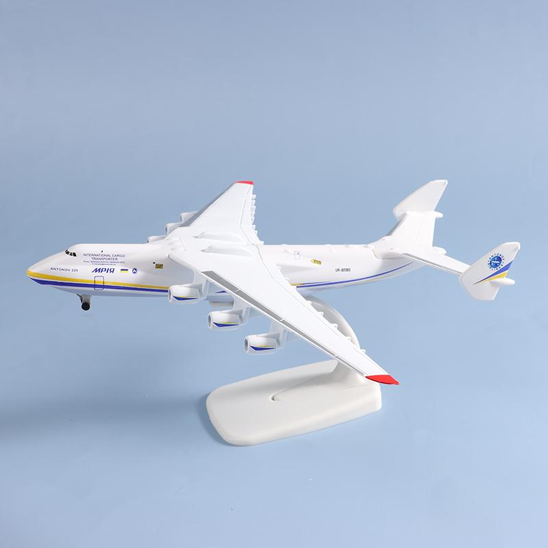 1:400 20cm Legierung An-225 Flugzeugmodell Spielzeug 8 Zoll Ukraine Bemalt Mriya Transporter Ausstellungsmodell Flugzeug für Sammlung