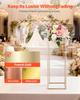 Wedding Flower Stand, 10PCS 80cm Column Flower Stand, Floral Stands with Hidden Screw, Rectangular Cubic Floral Display Rack for Wedding, Party,
