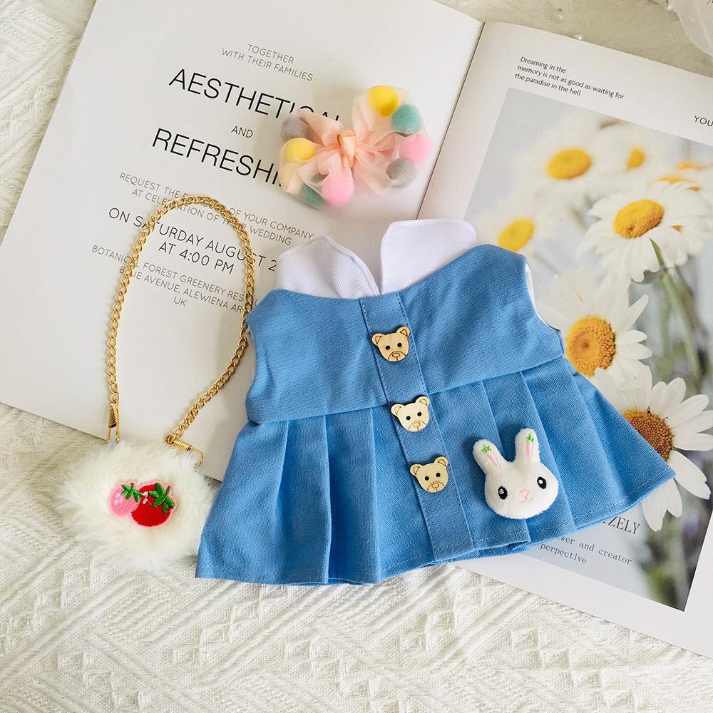 30cm Lalafanfan Kleding Gele Eend Accessoires Zacht Speelgoed Eend Kleding Set Cartoon Knuffels Pluizige Eend Pluche Pop Outfit fit 30cm duck