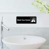 Wash Your Hands Sign,Acrylic Wash Hands Sign Safety Informative Sign with Symbols Great for Home Office Business (9"x3",3Pack)