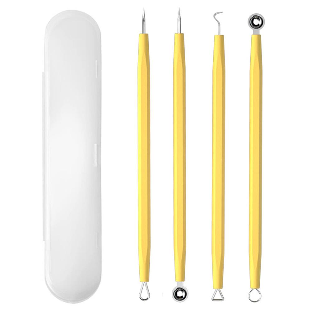 Professional 4pcs/pack Face Nose Whitehead Blackhead Remover Tools Acne Comedone Blackhead Pimple Extractor