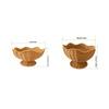 Elegante Cesto Frutta e Verdura Effetto Rattan Materiali PP Organizzatore Multiuso per Cucina con Design Floreale