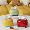 Tissue Box Holder with Phone Holder Slot Spring Support Tissue Dispenser Cover Tissue Case And Cellphone Holder for Living Room Kitchen Bedroom