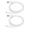 2pcs 1M Charging Data Cable USB Transmission Line Wear Resistant for Android Mobile Phone