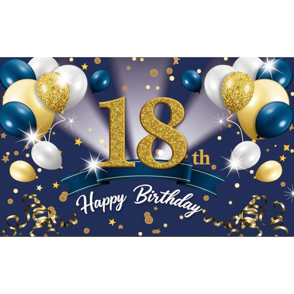 18. Geburtstag Dekorationen Jahre Alt Glitzer Ballons Party Hintergrund Geburtstag Kulisse Für Event Dekor Außen Innen