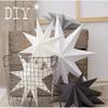 Props Xmas Tree Decoration Party Supplies Paper Star Lantern Christmas Decoration Hanging Ornaments