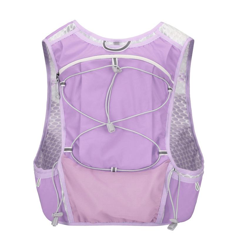 Outdoor Trail Running Backpack Ultralight Hydration Vest For Men Women Breathable Hiking Pack фиолетовый