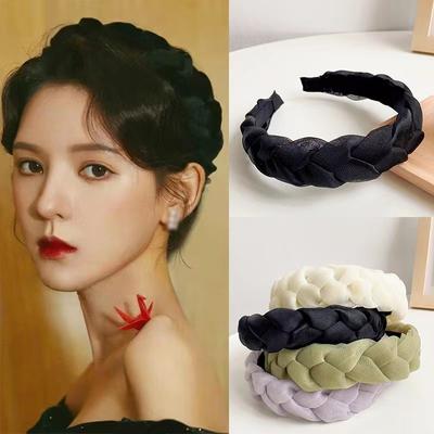 Twist Braided Hair Band for Women Fashion Woven Twists Headband Korean Wide Brim Face Wash Hairband Girls Hair Accessories
