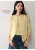 Women's 12-Gauge Short Round-Neck Cashmere Cardigan