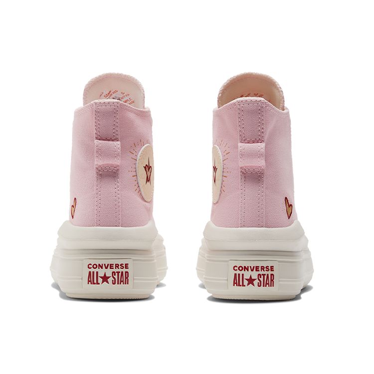 Converse  Chuck Taylor All Star Move Platform High Valentines Day 2023 Women Sneakers Pink Sunrise-Pink Egret A05140C