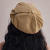 New Japanese Cotton Hemp Beret Hat For Women Spring Summer Solid Color Plain Color Octagonal Newsboy Hat Artist Painter Soft Brim Peaked Cap