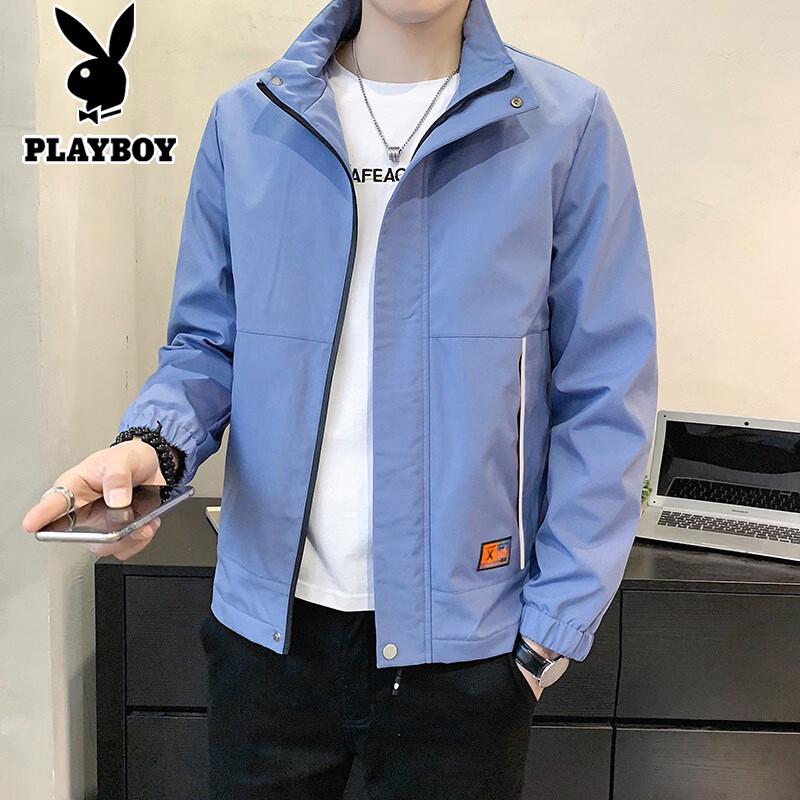 Playboy Men s Stand-up Collar Casual Jacket 4XL