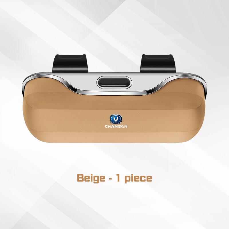Car Glasses Box For Changan UNIK UNIV UNIT CS75 PLUS CS95 CS35 PLUS Alsvin CS55 Auto Sun Visor Eyeglass Case Sunglasses Holder