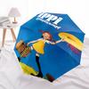 1pc Pippi, Longstocking Themed High-quality Umbrella,Automatic Opening and Closing Umbrella,Multi-functional Umbrella G0811357