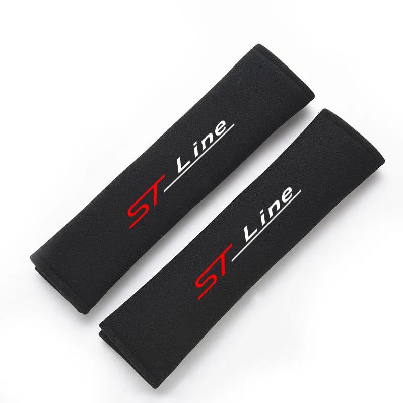 Подушка-поддержка шеи из синтетического волокна для автомобилей ST LINE STLINE Mk3 Mk4 Focus, Мягкая подушка для шеи для комфорта A