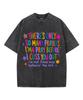 Funny Sassy Christian Slogan Colorful Star Leopard Graphic Vintage Acid Washed T‑Shirt Unisex Oversized Short Sleeve Casual Tops