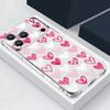 Love Heart Painted Print Silicone Phone Case For iPhone 17 Pro Max 16 15 14 Pro Max 13 12 Pro 11 Shockproof Soft TPU Clear Cover