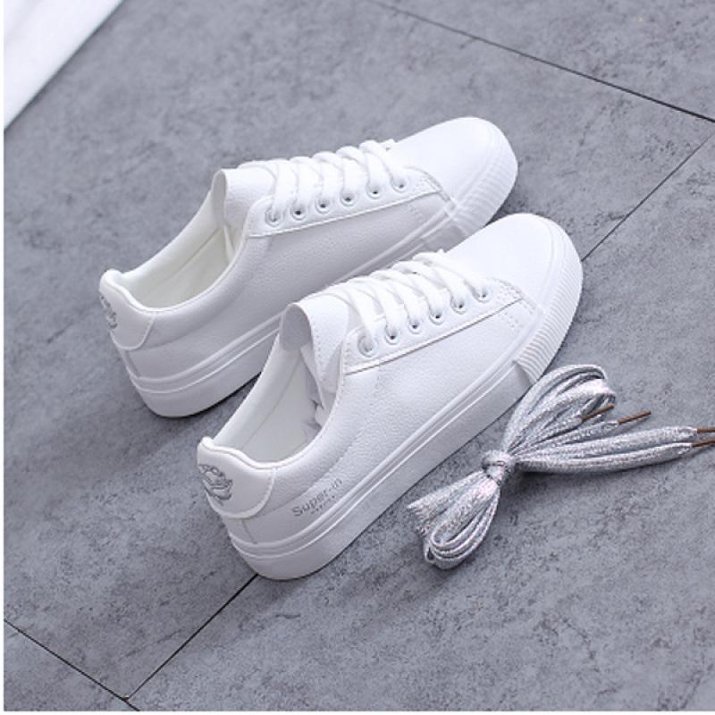 Spring and Autumn New White Shoes Female Casual Shoes