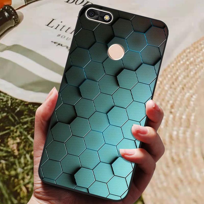 Per Huawei P Smart 5.65 pollici Custodia in TPU Morbido Silicone Lupo Carino Cover Posteriore Custodia per Telefono Per Huawei P Smart 2018 FIG-LX1 Custodia PSmart