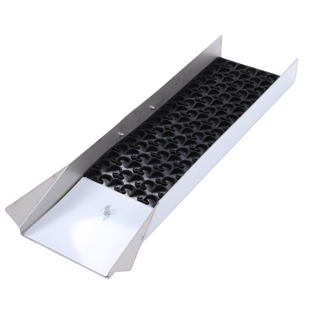 Gold Sluice Box Folding Aluminum Alloy Portable Gold Mining Chute Panning Prospecting Recovery Tool with Rubber Pad