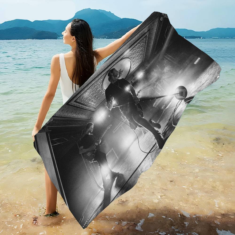 Alternative Rock N-Neighbourhood Beach Towel Colorful Bath Towels for Microfiber Quick Dry Custom Sand Beach Yoga Spa Gym Pool