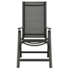 Maison Exclusive - Chaises pliantes 2 pièces en textilène et aluminium noir